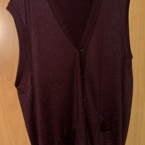Men's Sleeveless Cardigan Unique red used size 3XL