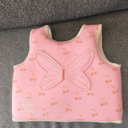 Cotton Candy Cherry Pink Kids Swim Vest Sunnylife like new