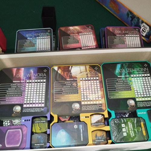 Unsettled 3D printed insert for board game and expansions