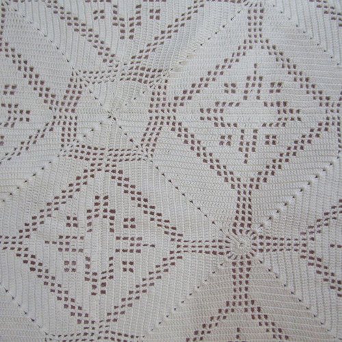 Vintage lace bed cover 170×200 cm, like new, white