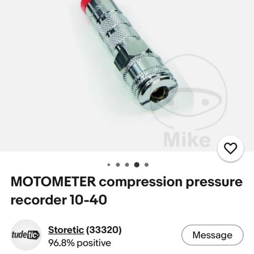 Motometer engine compression tester used
