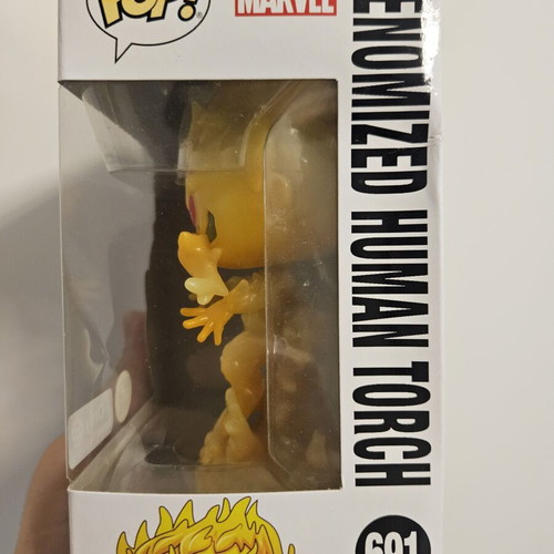 Venomized Human Torch #691 Funko Pop used, glows in the dark with box