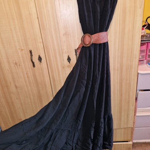 Black summer airy dress size L like new