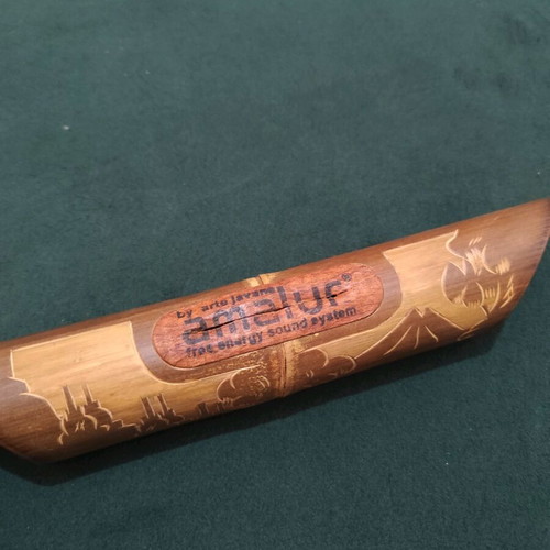 Wooden natural phone holder speaker without power new