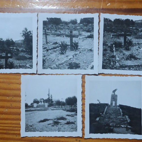 Military photo collection from WWII Crete German cemetery and monument