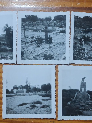 Military photo collection from WWII Crete German cemetery and monument