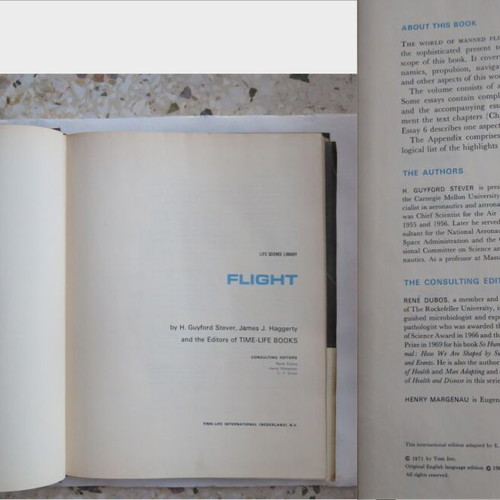 Flight Life Science Library book used, English