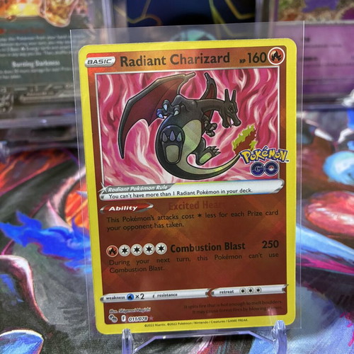 Radiant Charizard Pokemon card