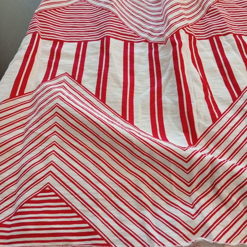 Anel dress cool, red and white, size small, loose fit