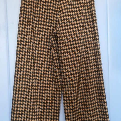High-waisted houndstooth pants M&S Marks and Spencer like new