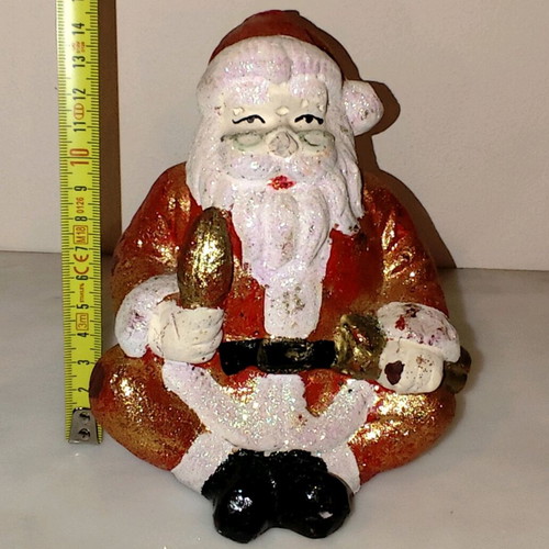 Santa Claus candle used, vintage