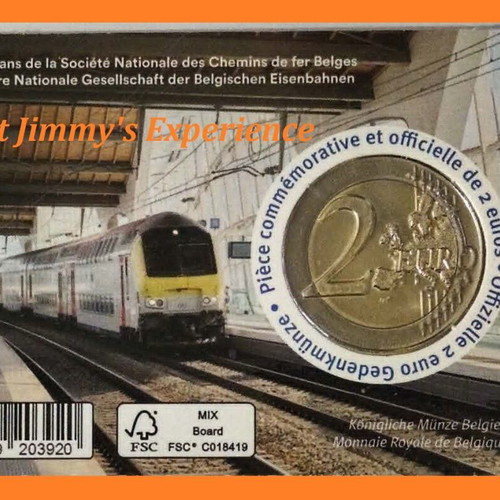 2 Euro Coin Card 2026 Belgium National Railway Society Brilliant Uncirculated