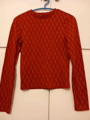 Crop elastic blouse Zara like new, fuchsia