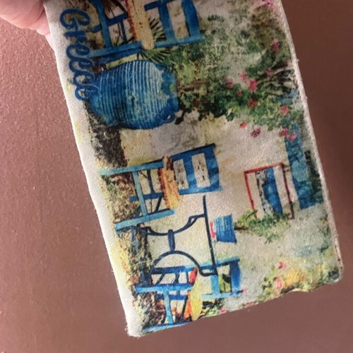 Fabric wallet used, in good condition