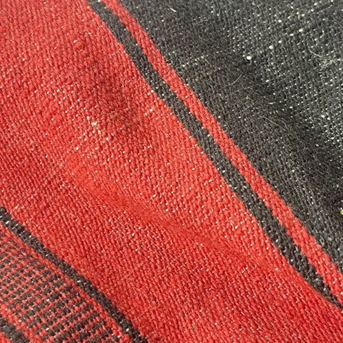 Handwoven Traditional Kilim Rug 230 × 110 cm used, red and black
