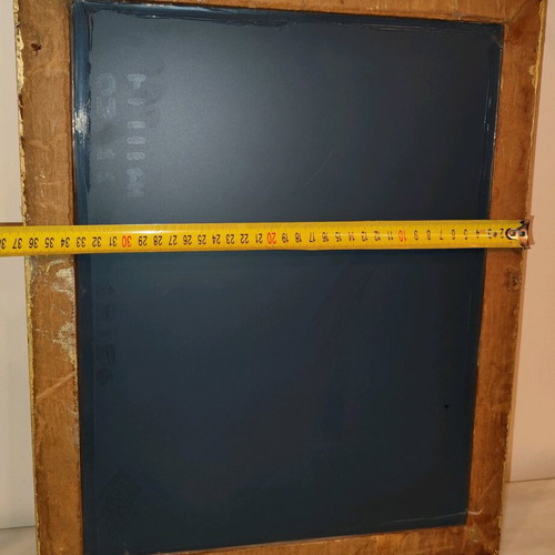 Wall mirror used with ornate gold antique frame