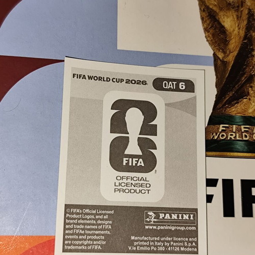 Boualem Khoukhi World Cup 2026 Panini sticker new