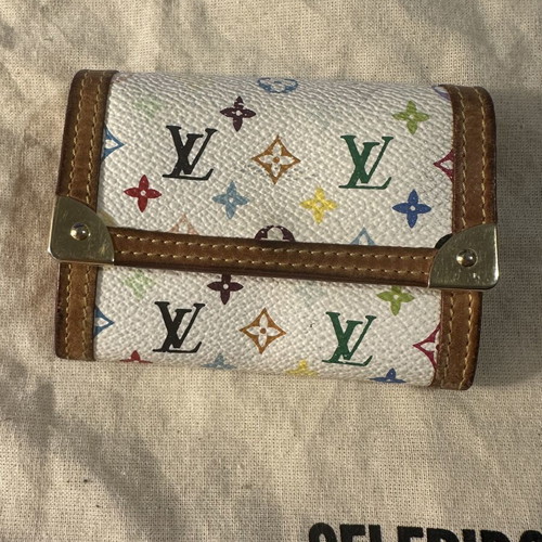 Louis Vuitton Limited Edition Murakami Multicolor Mini Wallet like new