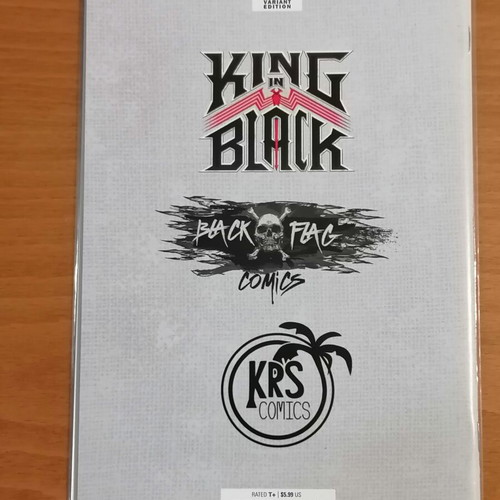 King In Black #5 Jeehyung Lee Black Flag KRS exclusive variant like new