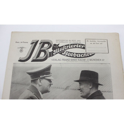 Illustrierter Beobachter περιοδικό ναζιστικού κόμματος, τεύχος 39, 1943