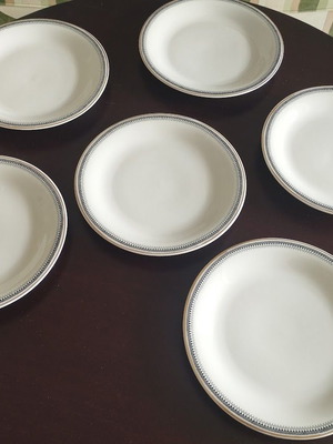 Candia collectible set of 6 dessert plates like new, Minoan porcelain