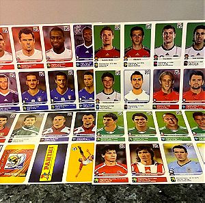 32 extra stickers South Africa 2010 World Cup panini