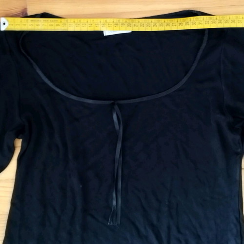 On Line black blouse with bell sleeves used