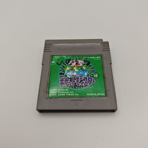 Pokemon Green Game Boy cartridge used