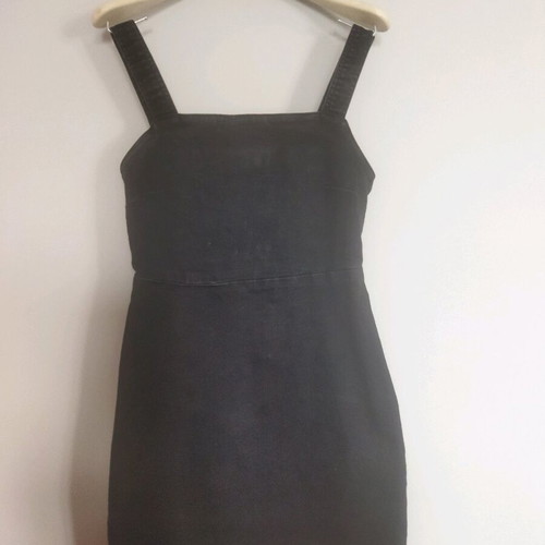 Jean dress overalls black Pink Woman like new