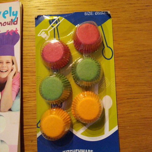 Silicone cake molds and paper truffle cups new, set