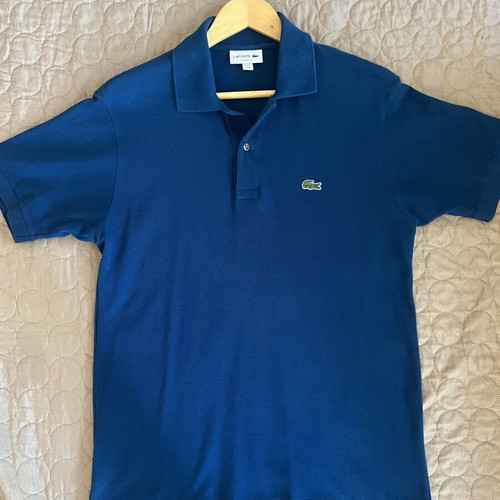Lacoste men's polo shirt classic fit medium royal blue