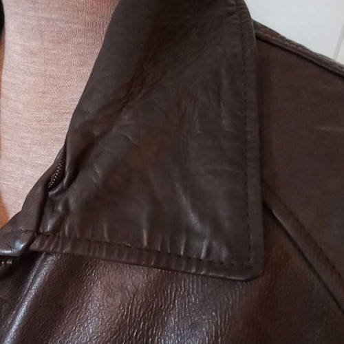 Sky Hawk women's leather jacket Large like new, brown