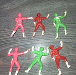 Power Rangers figures used