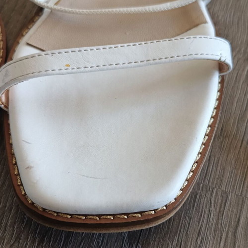 Mairiboo for Envie white gladiator flat sandals like new, size 39-40
