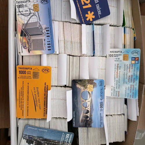 Phone cards used, pack of 4500 plus 800 mobile unit cards