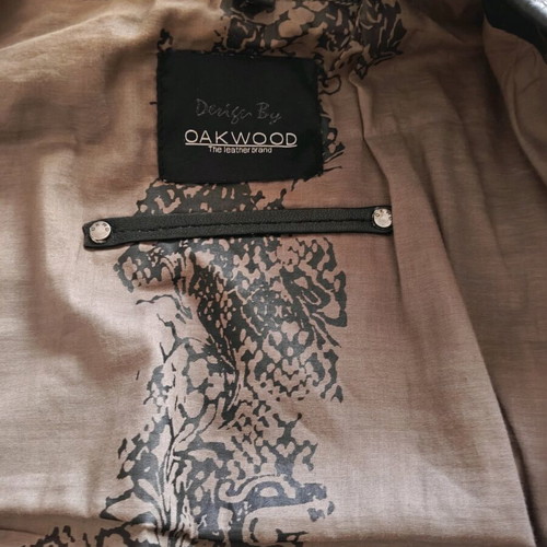 Oakwood leather jacket used, black, size XL