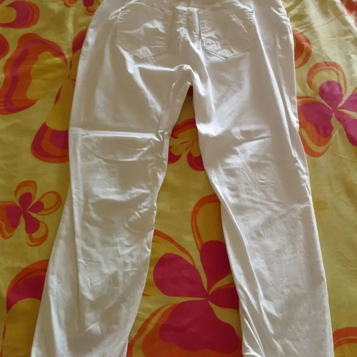 Gebe Maternity cotton maternity pants used, white XL