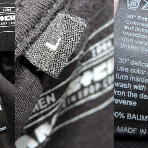 Rammstein Kreuz Vintage T-Shirt size L like new, black and white