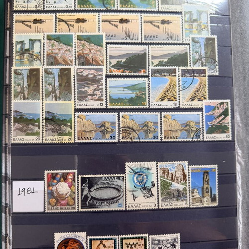 Leuchtturm album with used Greek stamps 1863-2020