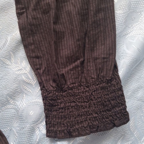 PNK Women's Long Sleeve Blouse New Brown Size M