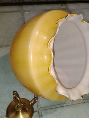 Φωτιστικό οροφής vintage retro δεκαετίας 80 μεταχειρισμένο, γυάλινο