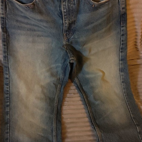 Bershka flare jeans men's blue like new, size 38