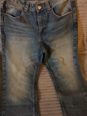 Bershka flare jeans men's blue like new, size 38