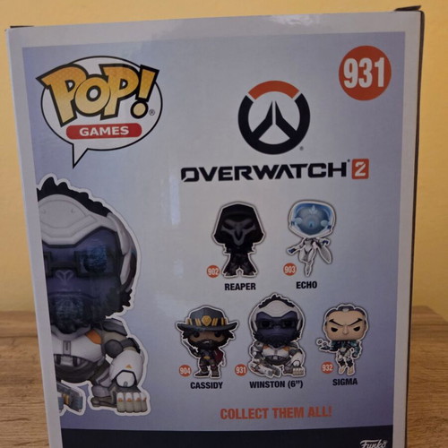 Funko Pop Games 931 Overwatch Winston new 6-inch figure