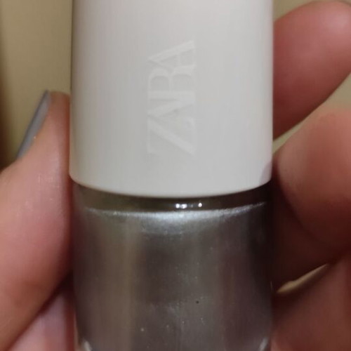 Zara nail polishes 3 pcs like new, gold, silver and gift light sea gray