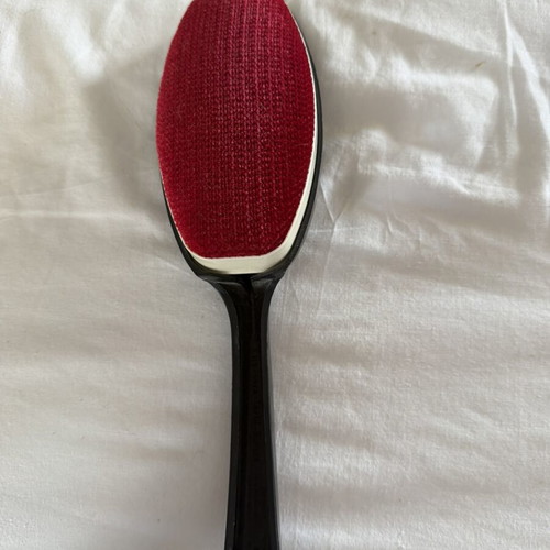 Clothing cleaning brush used