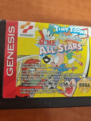 Sega Mega Drive ACME All Stars used game cartridge