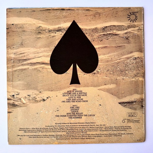 Motorhead Ace of Spades 1980 LP used, metal