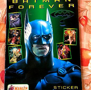 Merlin Batman Forever άλμπουμ Ελληνικό 1995 με μια έλλειψη! Λείπει το 106(κρατημένο)!