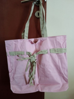 Beach bag new pink color 37x46